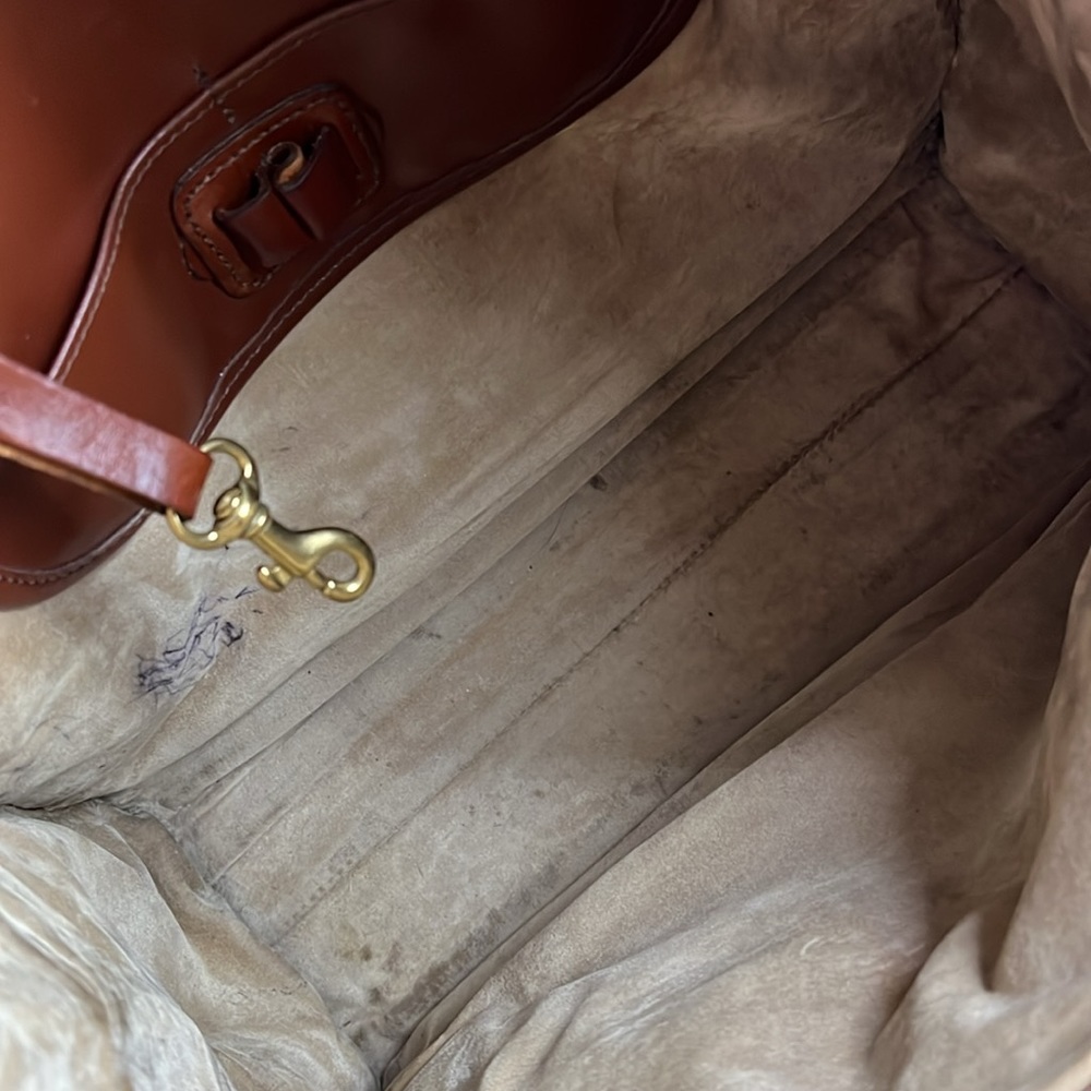 Brahmin Beige Woven Tote with Brown Leather Trim - Picture 14 of 16